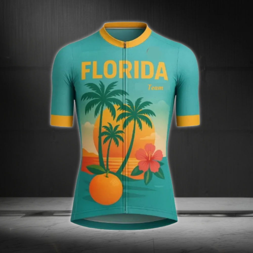 Custom American Flag Cycling Short Sleeve Jersey For Mens, Custom State Cycling Jerseys For Team CE0041