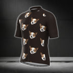 Custom Dog Face Cycling Short Sleeve Jersey For Men, Custom Pet Photo Cycling Jerseys CG0262