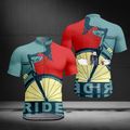 Blue And Red Ride Cycling Short Sleeve Jersey For Men, Men's Cycling Jerseys CZ0152
