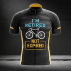 I'm Retired Not Expired Men's Cycling Short Sleeve Jersey, Funny Retired Cycling Jerseys CE0028