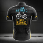 I'm Retired Not Expired Men's Cycling Short Sleeve Jersey, Funny Retired Cycling Jerseys CE0028