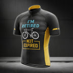I'm Retired Not Expired Men's Cycling Short Sleeve Jersey, Funny Retired Cycling Jerseys CE0028