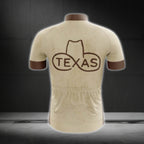 Texas Cowboy Sand Cycling Short Sleeve Jersey For Men, Western Texas Cycling Jerseys CG0568
