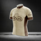 Texas Cowboy Sand Cycling Short Sleeve Jersey For Men, Western Texas Cycling Jerseys CG0568
