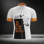 She Said Me It's Me Or The Bicycle Short Sleeve Cycling Jersey For Husband Boyfriend, Funny Cycling Jerseys CG0190