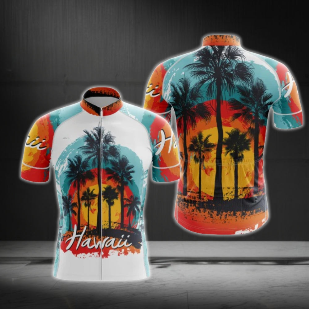 Hawai Tropical Cycling Short Sleeve Men Jersey, Tropical Cycling Jerseys CG0619