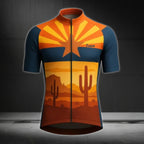 Custom American Flag Cycling Short Sleeve Jersey For Mens, Custom State Cycling Jerseys For Team CE0041