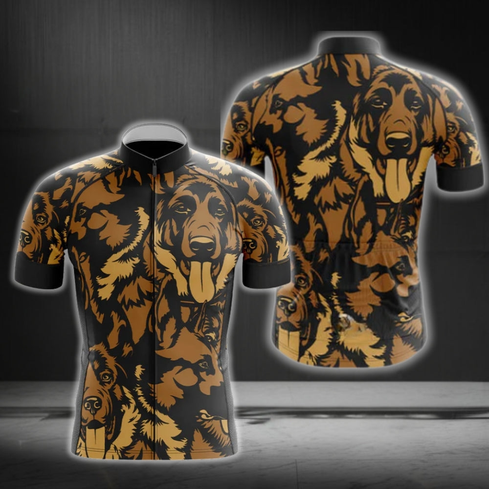 German Shepherd Cycling Short Sleeve Jersey For Mens, Shepherd Cycling Jerseys CG0224
