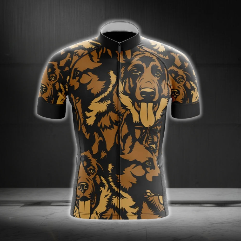 German Shepherd Cycling Short Sleeve Jersey For Mens, Shepherd Cycling Jerseys CG0224