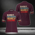 Daddy Grandpa Cycling Legend Men's Short Sleeve Cycling Jersey, Cycling Jerseys For Father's Day CE0032