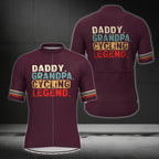 Daddy Grandpa Cycling Legend Men's Short Sleeve Cycling Jersey, Cycling Jerseys For Father's Day CE0032