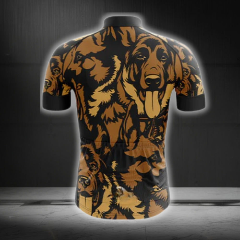 German Shepherd Cycling Short Sleeve Jersey For Mens, Shepherd Cycling Jerseys CG0224
