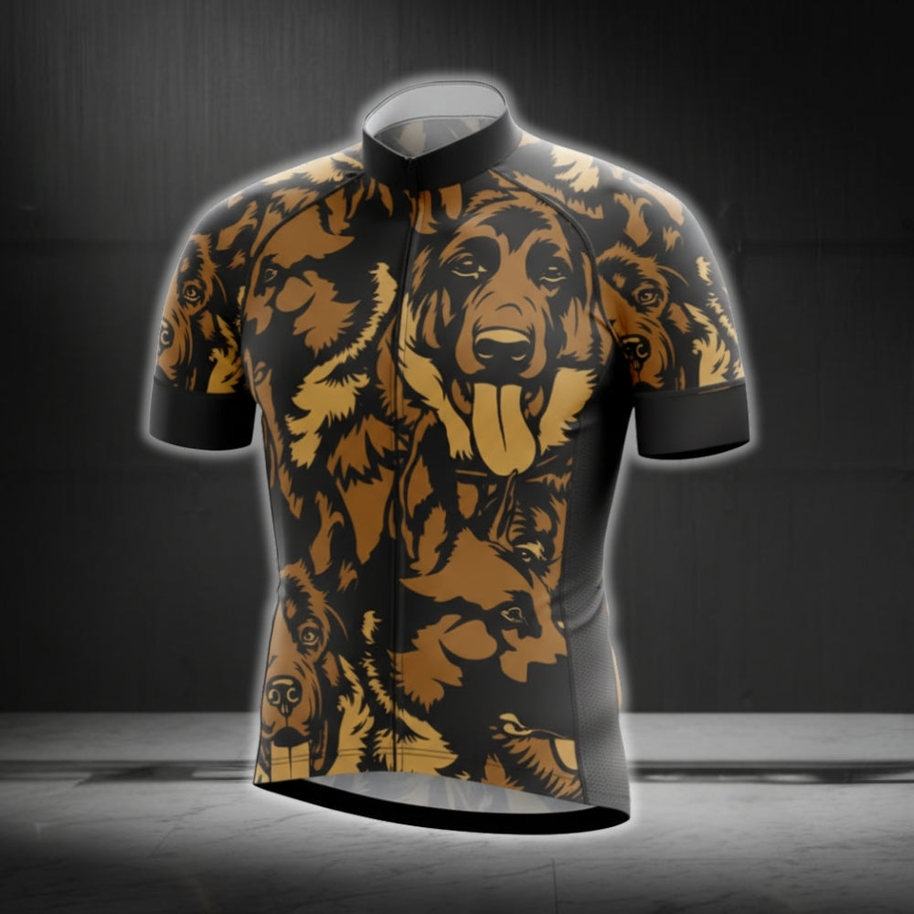 German Shepherd Cycling Short Sleeve Jersey For Mens, Shepherd Cycling Jerseys CG0224