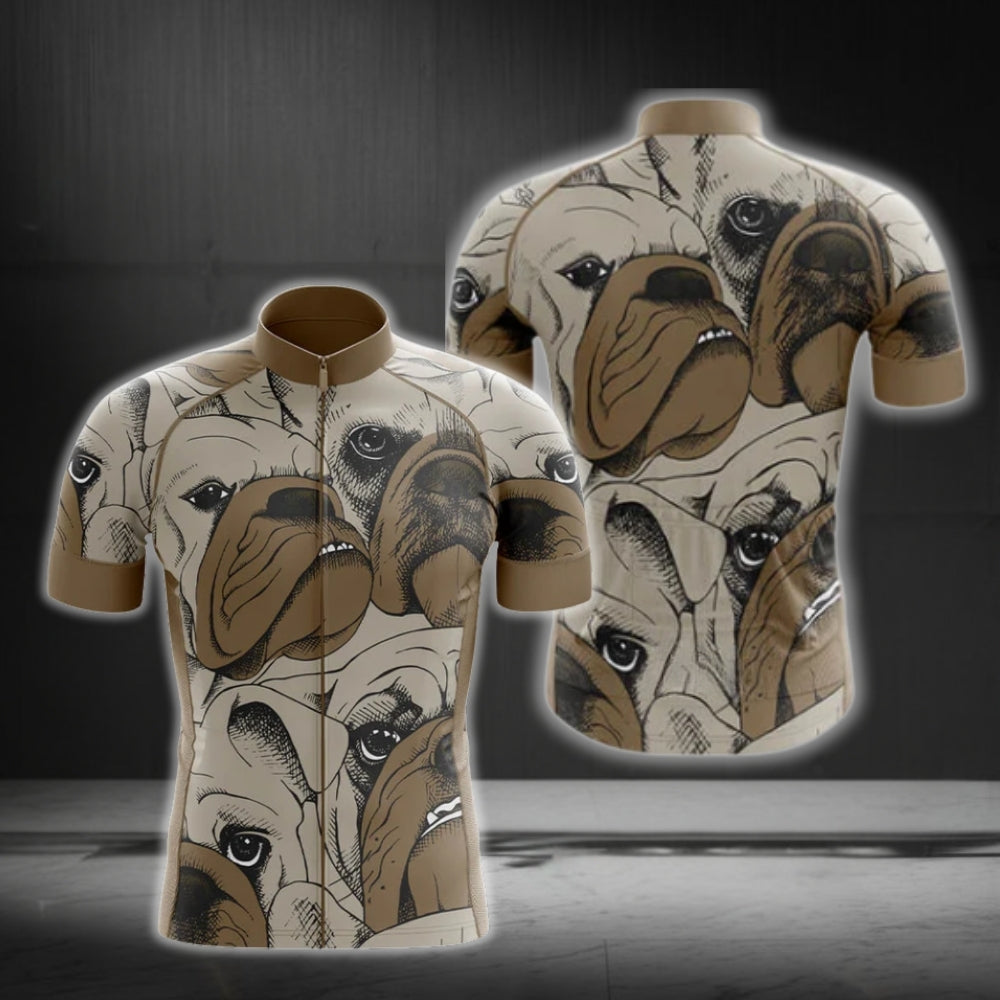Men's Bull Dog Short Sleeve Cycling Jerseys, Bull Dog Cycling Jerseys CG0225