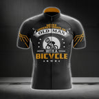 Never Underestimate An Old Man With A Bicyle Men's Cycling Short Sleeve Jersey, Funny Cycling Jerseys CG0129