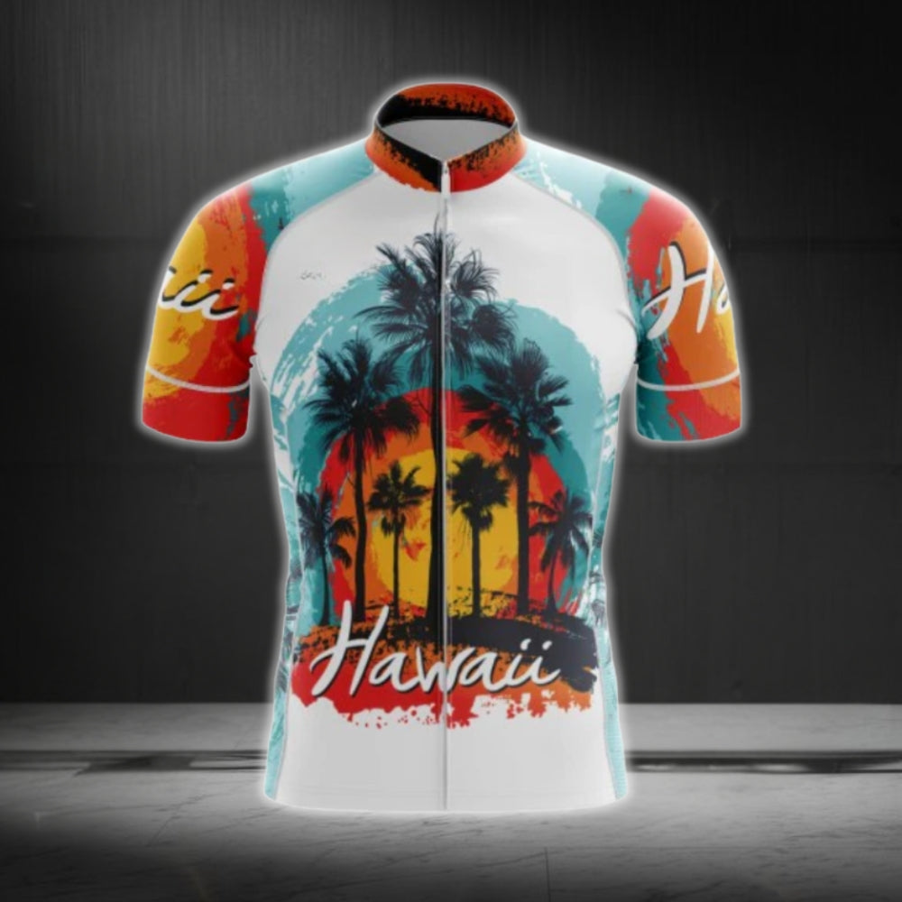 Hawai Tropical Cycling Short Sleeve Men Jersey, Tropical Cycling Jerseys CG0619
