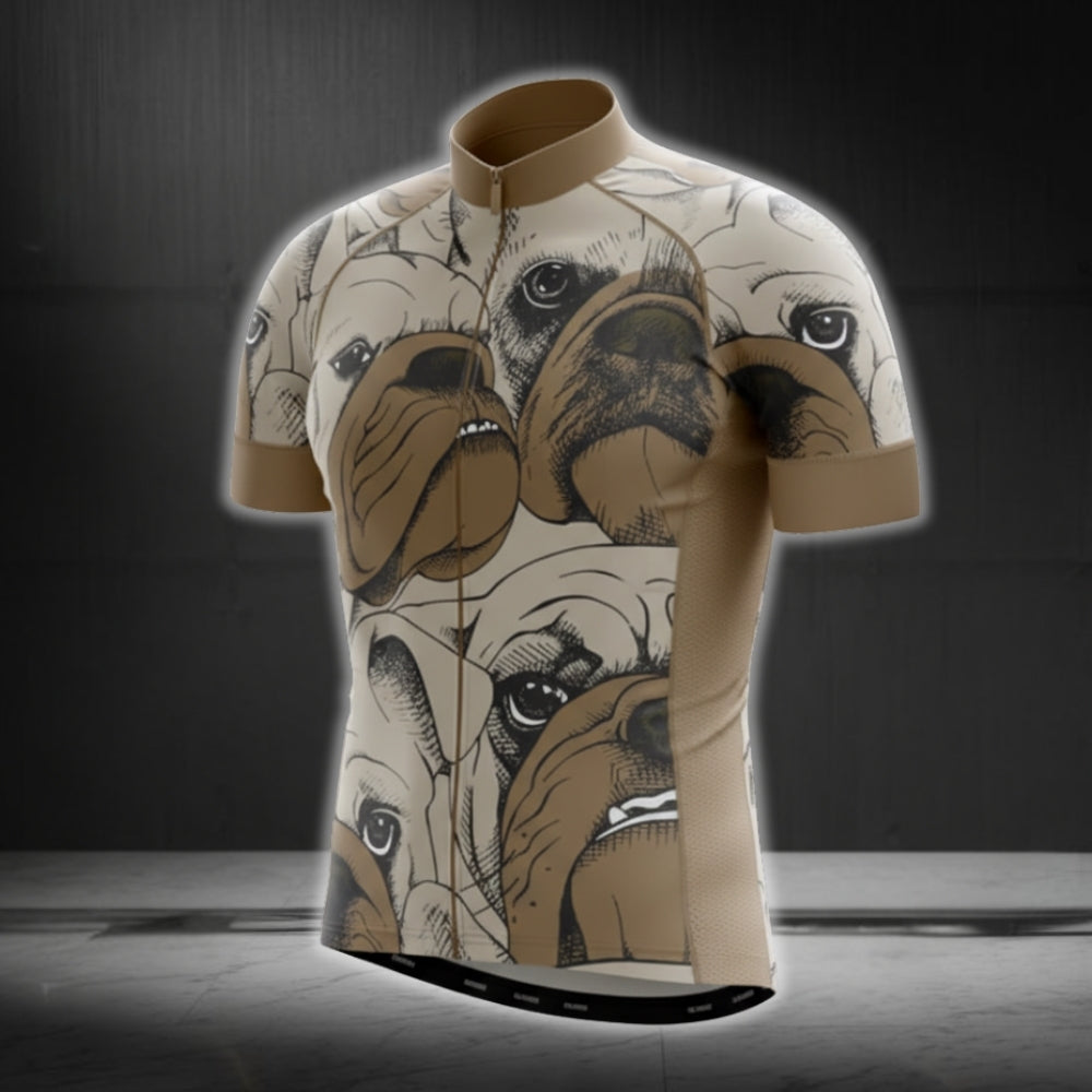 Men's Bull Dog Short Sleeve Cycling Jerseys, Bull Dog Cycling Jerseys CG0225
