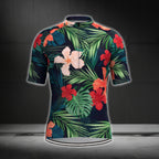 Hawaiian Tropical Cycling Short Sleeve Jersey Men, Tropical Cycling Jerseys CG0351