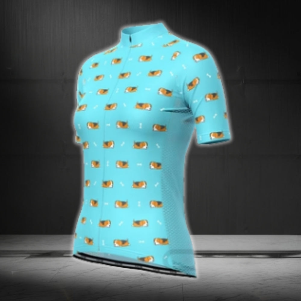 Beagle Dog Cycling Short Sleeve Jersey For Women, Beagle Cycling Jersey CG0450