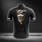 Bear California Flag Cycling Short Sleeve Jersey For Men, California Cycling Jerseys CG0575