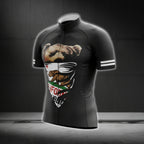 Bear California Flag Cycling Short Sleeve Jersey For Men, California Cycling Jerseys CG0575