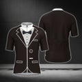 Black And White Tuxedo Cycling Short Sleeve Jersey For Mens, Men's Tuxedo Cycling Jerseys CG0353