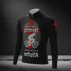 Christ Is My Identify Cycling Is My Rhythm Long Sleeve Cycling Jersey For Men, Christian Cycling Jerseys CG0576