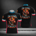 In God We Trust American Flag Cross Cycling Short Sleeve Jersey For Men, Patriotic God Cycling Jerseys CG0688