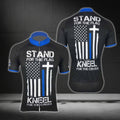 Stand For The FLag Kneel For The Cross Men's USA Flag Cycling Short Sleeve Jersey, Christian Patriotic Cycling Jerseys CG0354