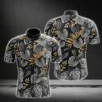Black And Grey Tropical Cycling Jersey Short Sleeve For Men, Tropical Cycling Jerseys CG0230