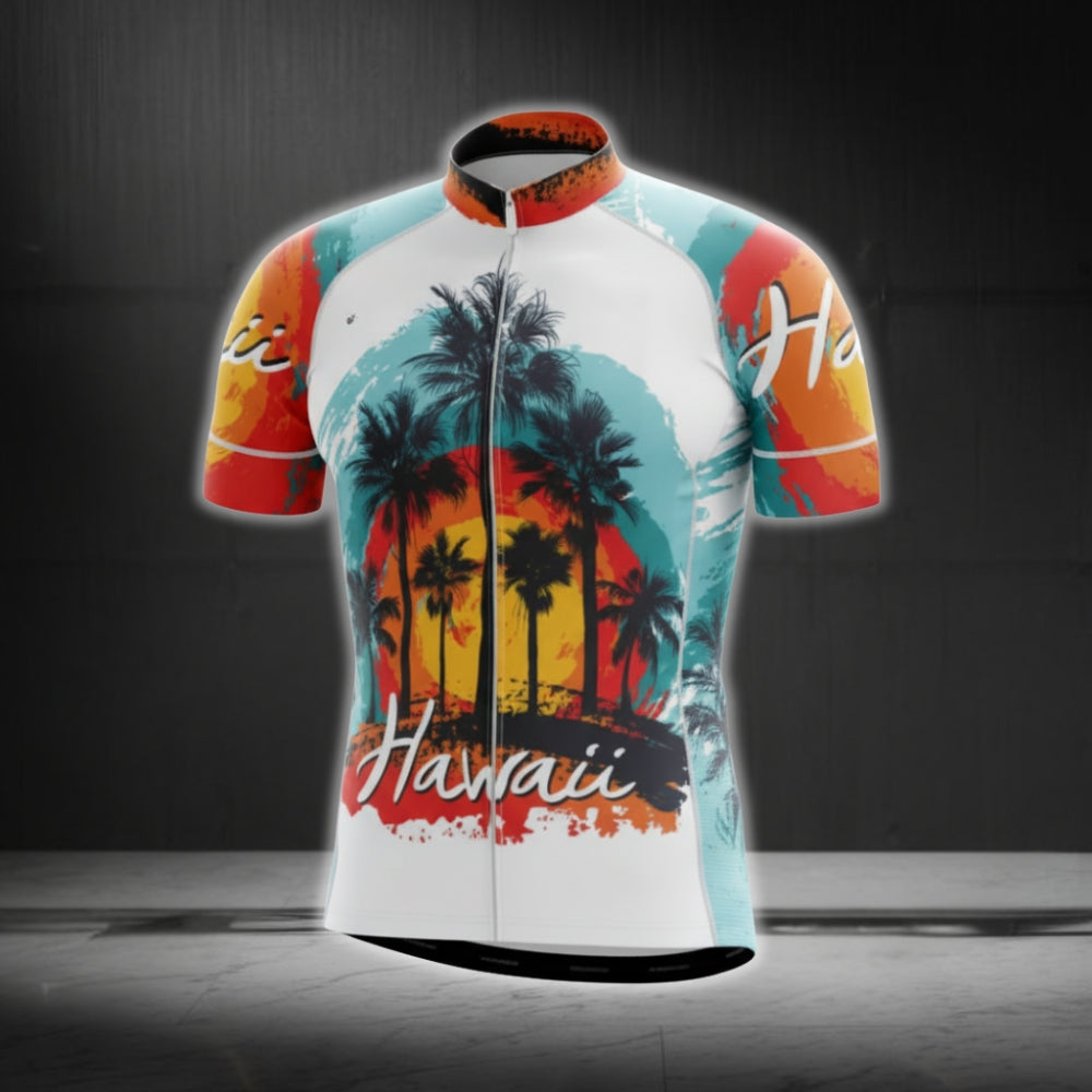 Hawai Tropical Cycling Short Sleeve Men Jersey, Tropical Cycling Jerseys CG0619