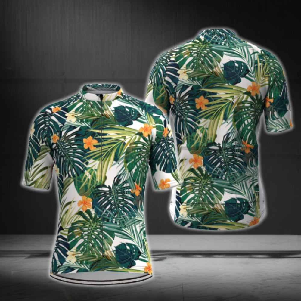 Tropical Men's Short Sleeve Cycling Jersey, Tropical Cycling Jerseys CG0356