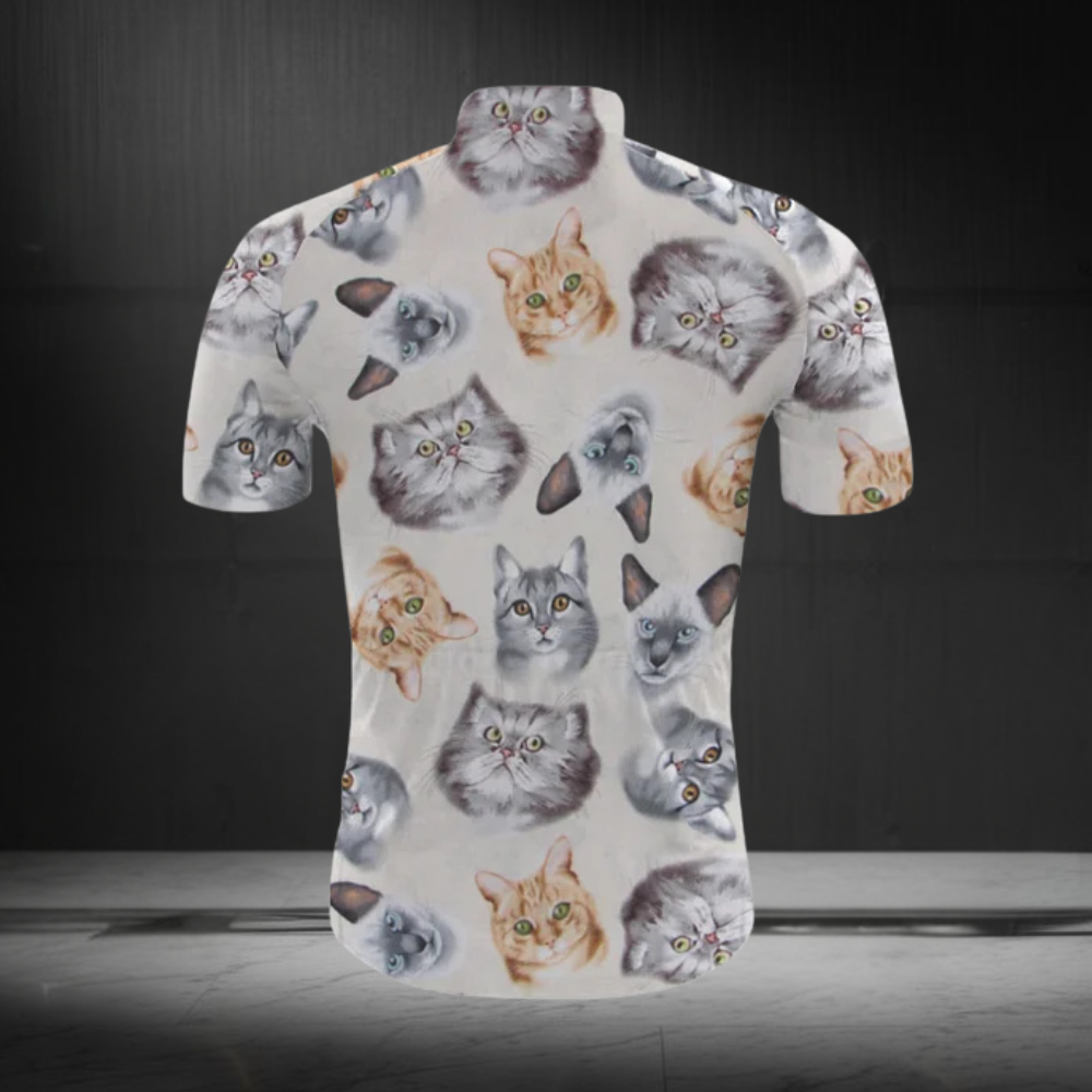 Men's Cat Short Sleeve Cycling Jersey, Cat Lovers Cycling Jerseys CG0689