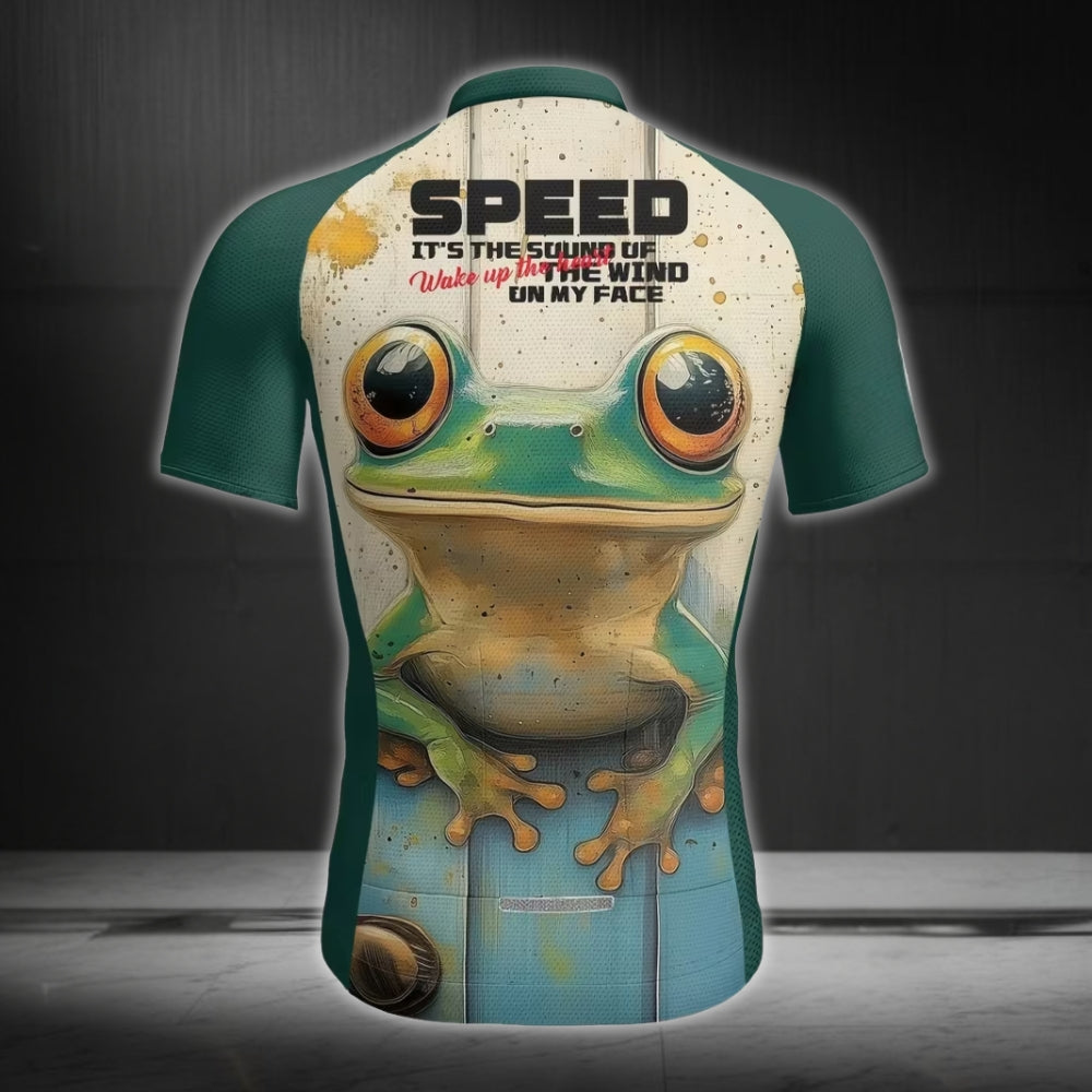 Green Frog Cycling Short Sleeve Jersey Mens, Frog Cycling Jerseys For Mens CE0039