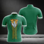 Leprechaun Tuxedo Cycling Short Sleeve Men's Jersey, Irish Patrick Tuxedo Cycling Jerseys CG0232