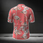 Pink Flamingo Cycling Short Sleeve Jersey For Men, Flamingo Cycling Jerseys CG0357