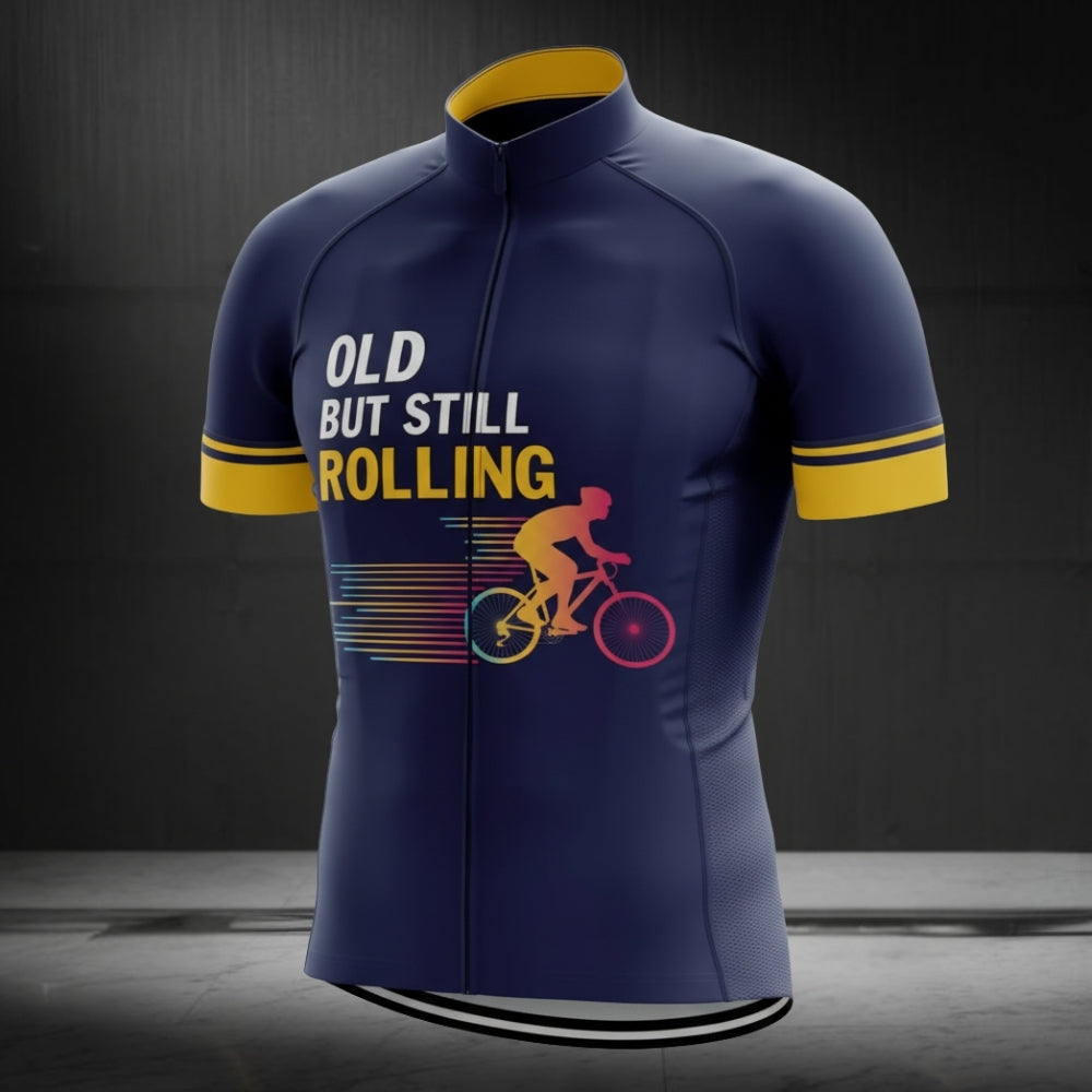 Old But Still Rolling Cycling Short Sleeve Jersey For Men, Funny Cycling Jerseys CG0078