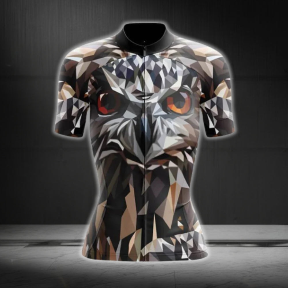 Women's Owl Cycling Short Sleeve Jersey, Owl Lovers Cycling Jerseys For Women CG0066