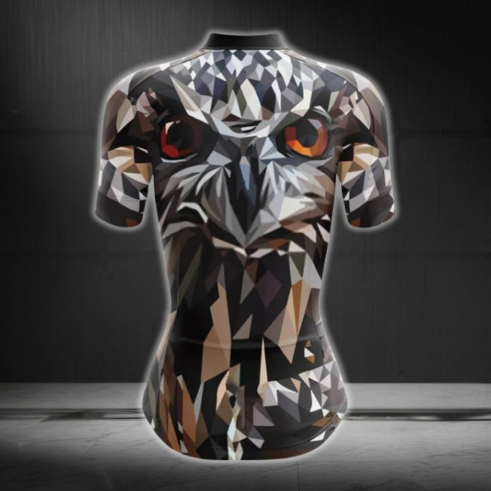 Women's Owl Cycling Short Sleeve Jersey, Owl Lovers Cycling Jerseys For Women CG0066