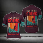 My Life Is Going Downhill Fast Cycling Short Sleeve Jersey Mens, Funny Cycling Jerseys CG0371