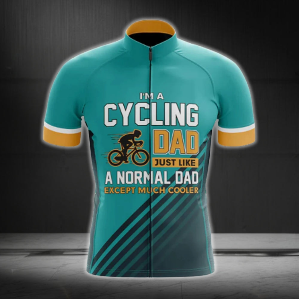 I'm A Cycling Dad Just Like A Normal Dad Except Much Cooler Cycling Short Sleeve Men's Jersey, Funny Dad Cycling Jerseys CG0469