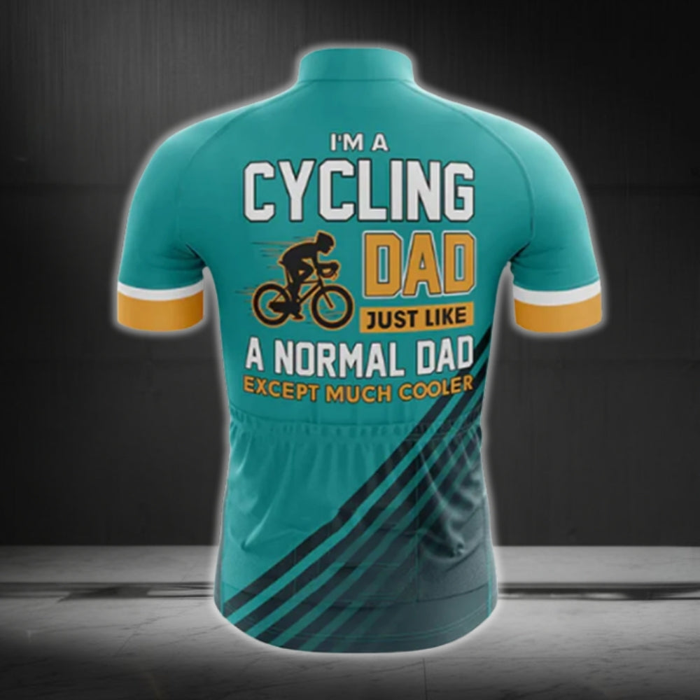 I'm A Cycling Dad Just Like A Normal Dad Except Much Cooler Cycling Short Sleeve Men's Jersey, Funny Dad Cycling Jerseys CG0469