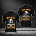 Ride Bikes Drink Beer Get Awesome Men's Short Sleeve Cycling Jerseys, Beer Cycling Jerseys CG0372