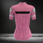 Custom Pink Women's Cycling Short Sleeve Jersey, Custom Team Cycling Jersey For Womens CZ0114