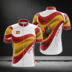 Spain Flag Cycling Short Sleeve Men Jersey, Spain Cycling Jerseys CG0609