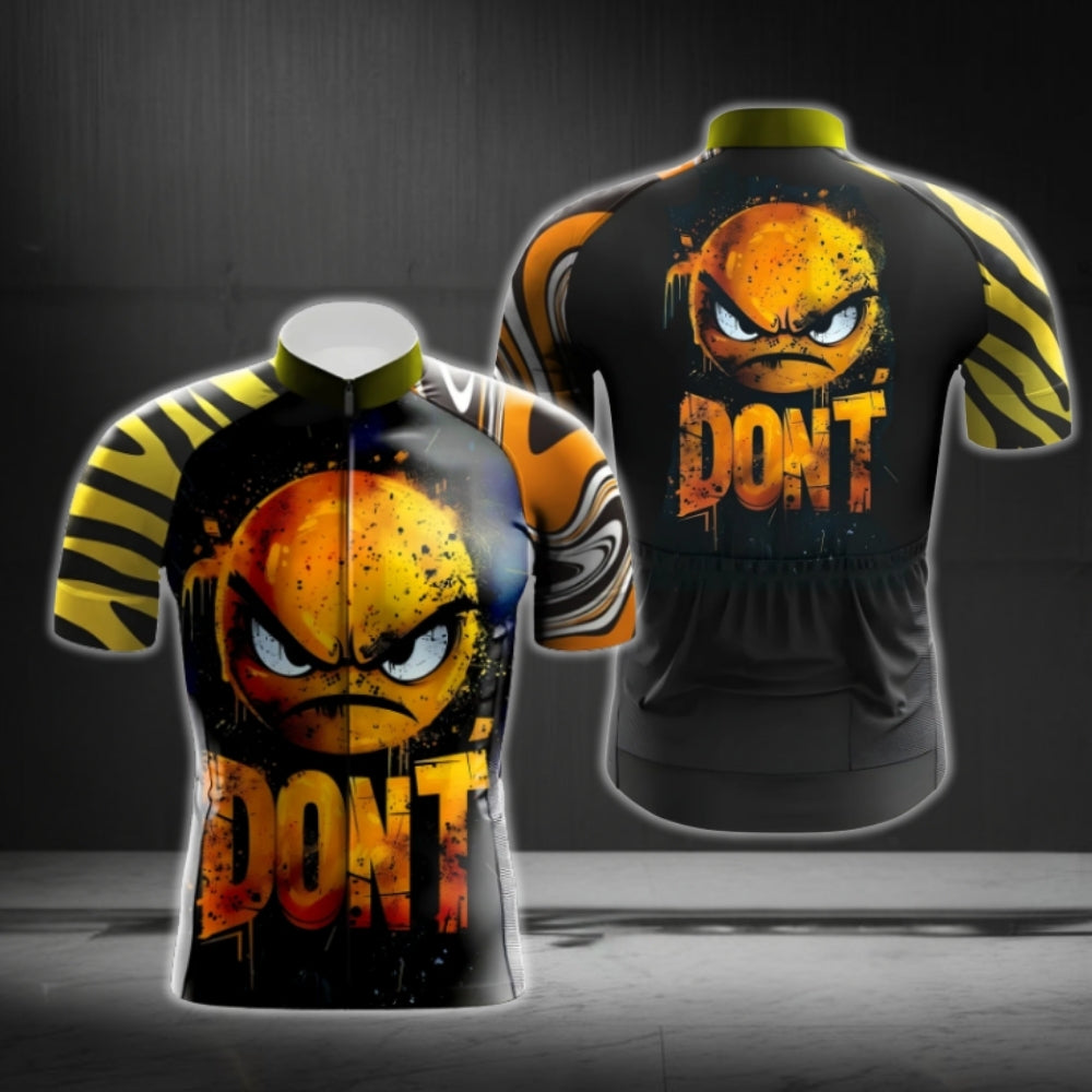 Don't Angry Emoticon Cycling Short Sleeve Jersey For Men, Angry Emoticon Cycling Jerseys CG0702