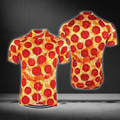Pepperoni Pizza Cycling Short Sleeve Jersey For Men, Pizza Lover Cycling Jersey CG0828