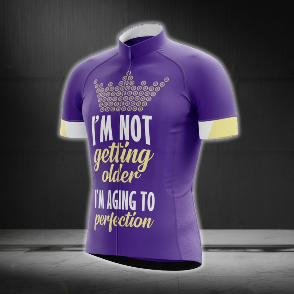 I'm Not Getting Older I'm Aging To Perfection Men's Cycling Short Sleeve Jersey, Old Man Cycling Jerseys CG0244