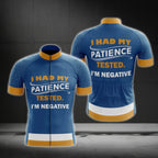 I Had My Patience Tested I'm Negative Short Sleeve Men's Cycling Jersey, Funny Cycling Jerseys CG0471