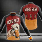 More Beer Men's Cycling Jersey Long Sleeve, Beer Cycling Jerseys CG0063